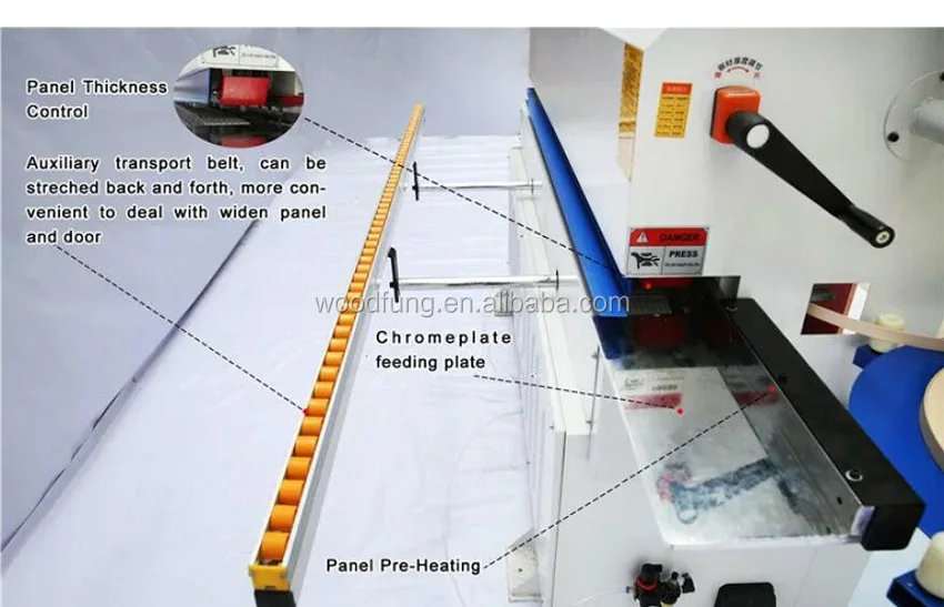 Wf60e Door Semi Automatic Edge Banding Machine Pvc Mdf Edge Banding