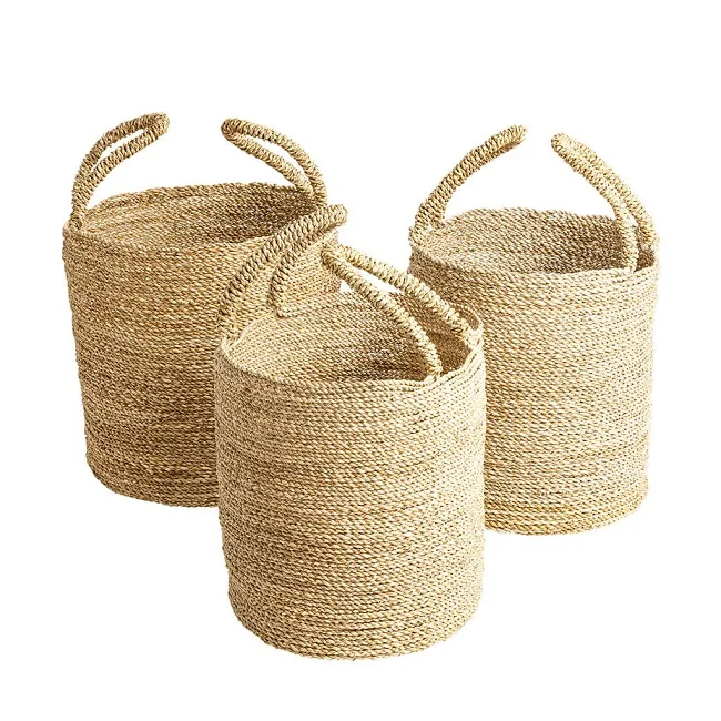 100% Natural Material Seagrass Baskets - Buy Storage Box Multipurpose ...