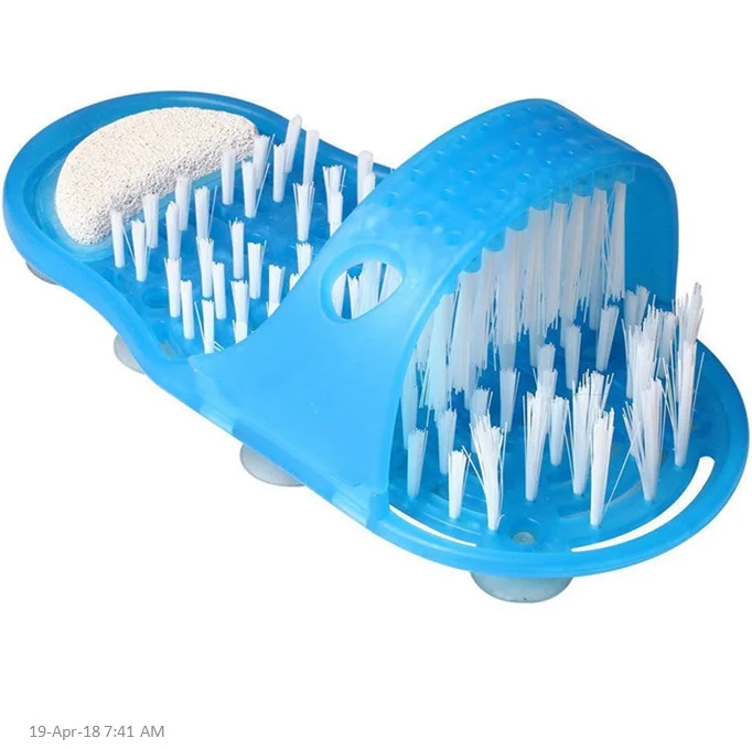 Plastic Shower Scrub Exfoliate Foot Scrubber Brush - Buy Foot Scrub ...