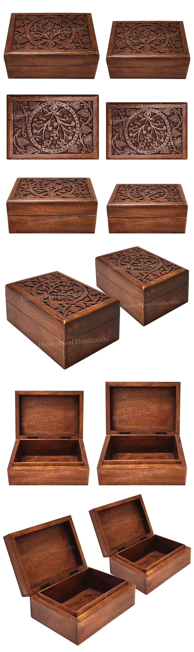 Antique Quality Unique Floral Carved Design Decorative Wooden Carved