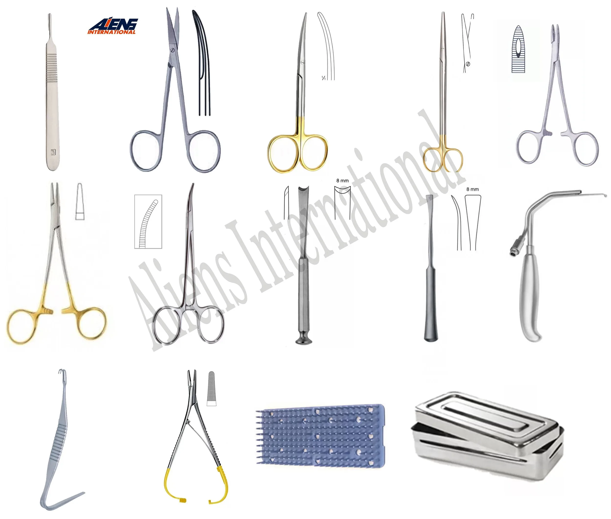 Feline Spay Pack Surgical Instruments Set Of 21 Pcs - Buy Feline Spay ...