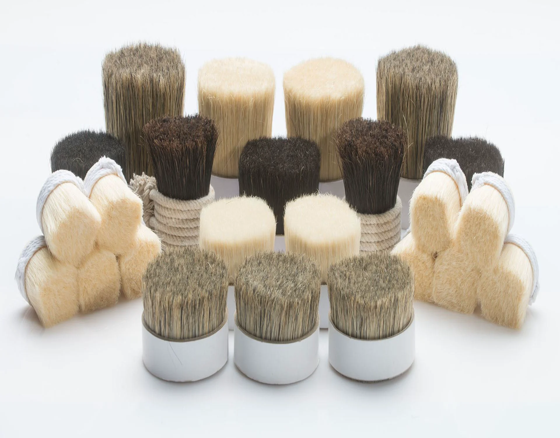 
44mm-152mm Chunking Bristle double boiled Pure Bristle pig hair for brush making 