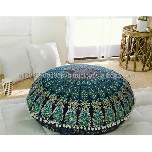 25 Pcs Large Mandala Floor Pillow Cover 32/" Round Cushion Cover Wholesale Lots