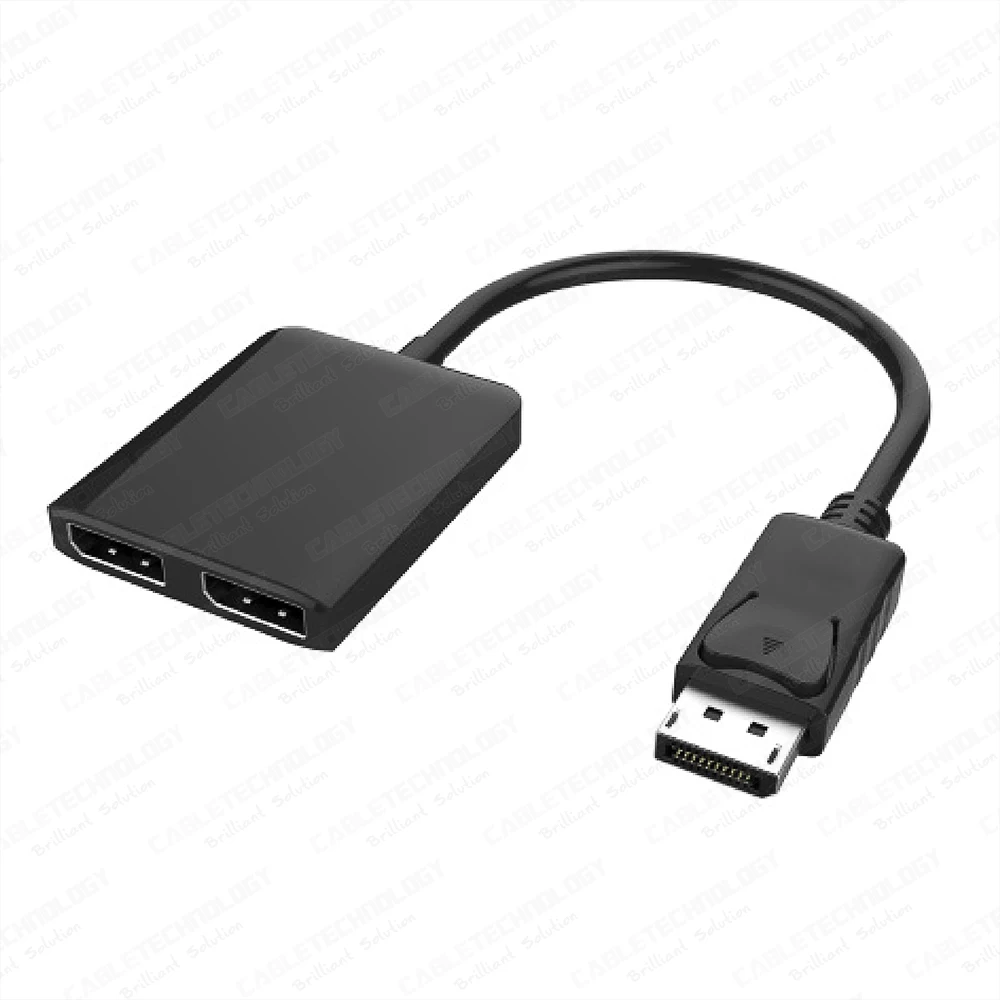 Displayport 1.2 To Dual Dp 4k Splitter Monitor Cable Adapter (dp 2dp