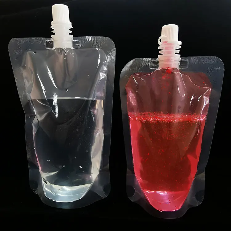 Doypack Stand Up Drink Spout Pouches Bag 100ml 500ml Clear With Spout ...