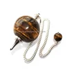 Wholesale Tiger Eye Ball Pendulum: Crystal ball dowsers for sale : Natural Stone Pendulums