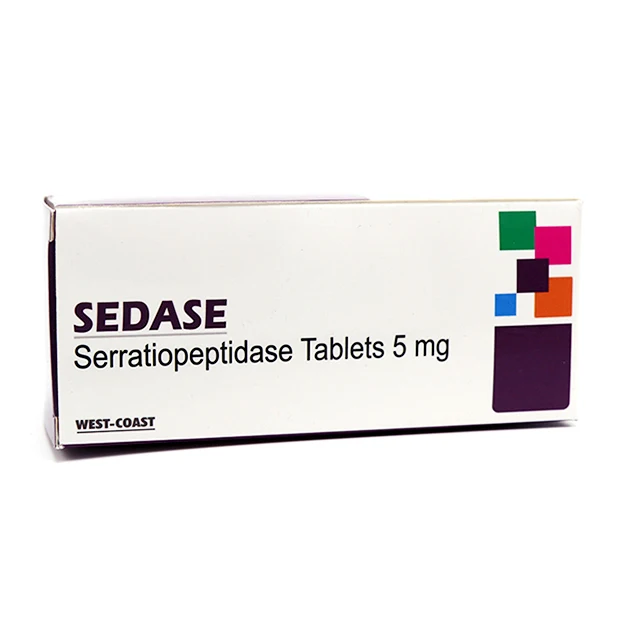 Nutraceuticcal Supplements Sedase With Serratiopeptidase Tablets