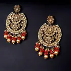 Bollywood Indian Jewelry Gold Plated Color Dangle Earrings For Women