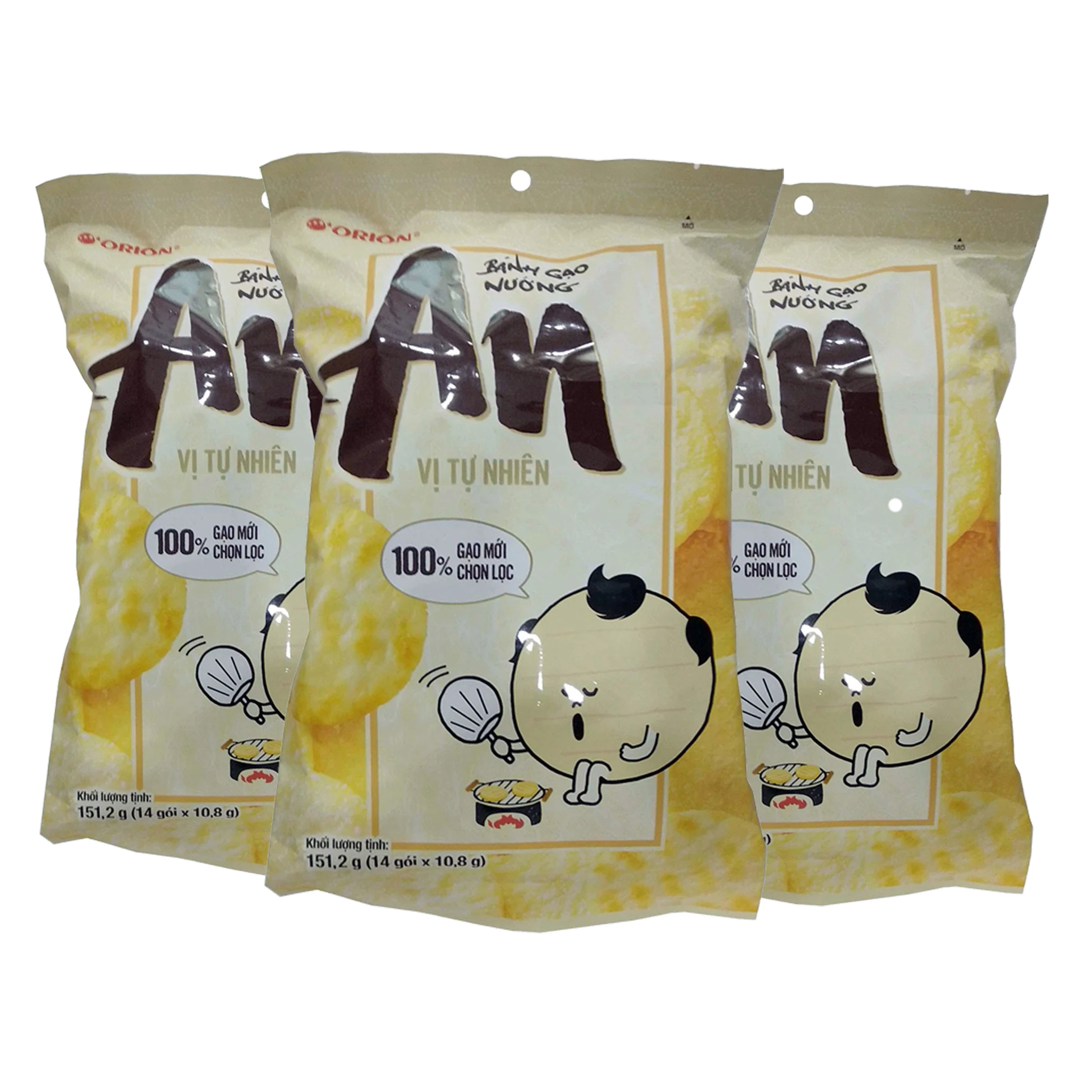 Orion Rice Cracker Natural Flavour Bag 151.2g Buy Orion Raice Carcker