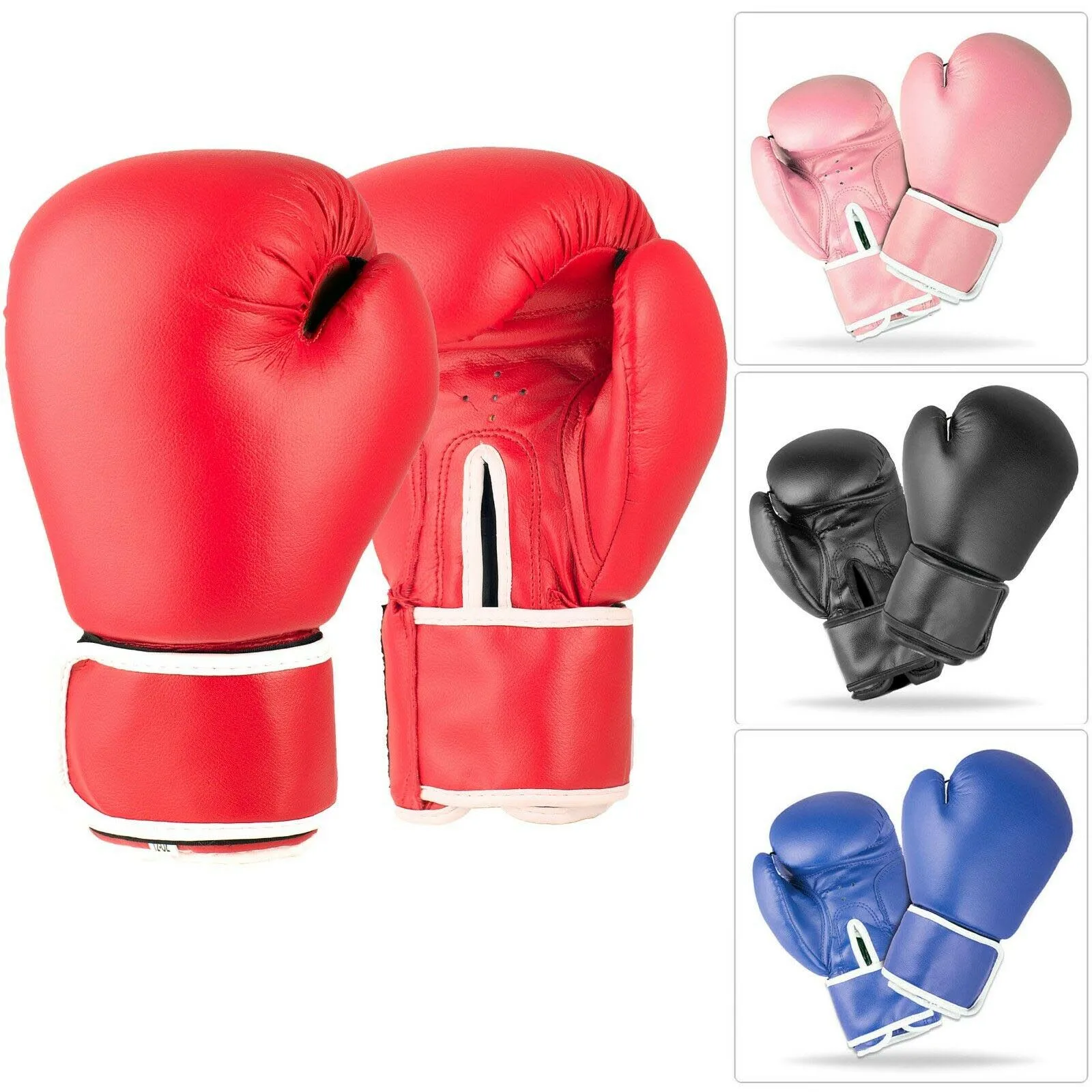 Custom Logo Pu Boxing Gloves Thai Kick Boxing Gloves Punching Mma Training Taekwondo Gloves
