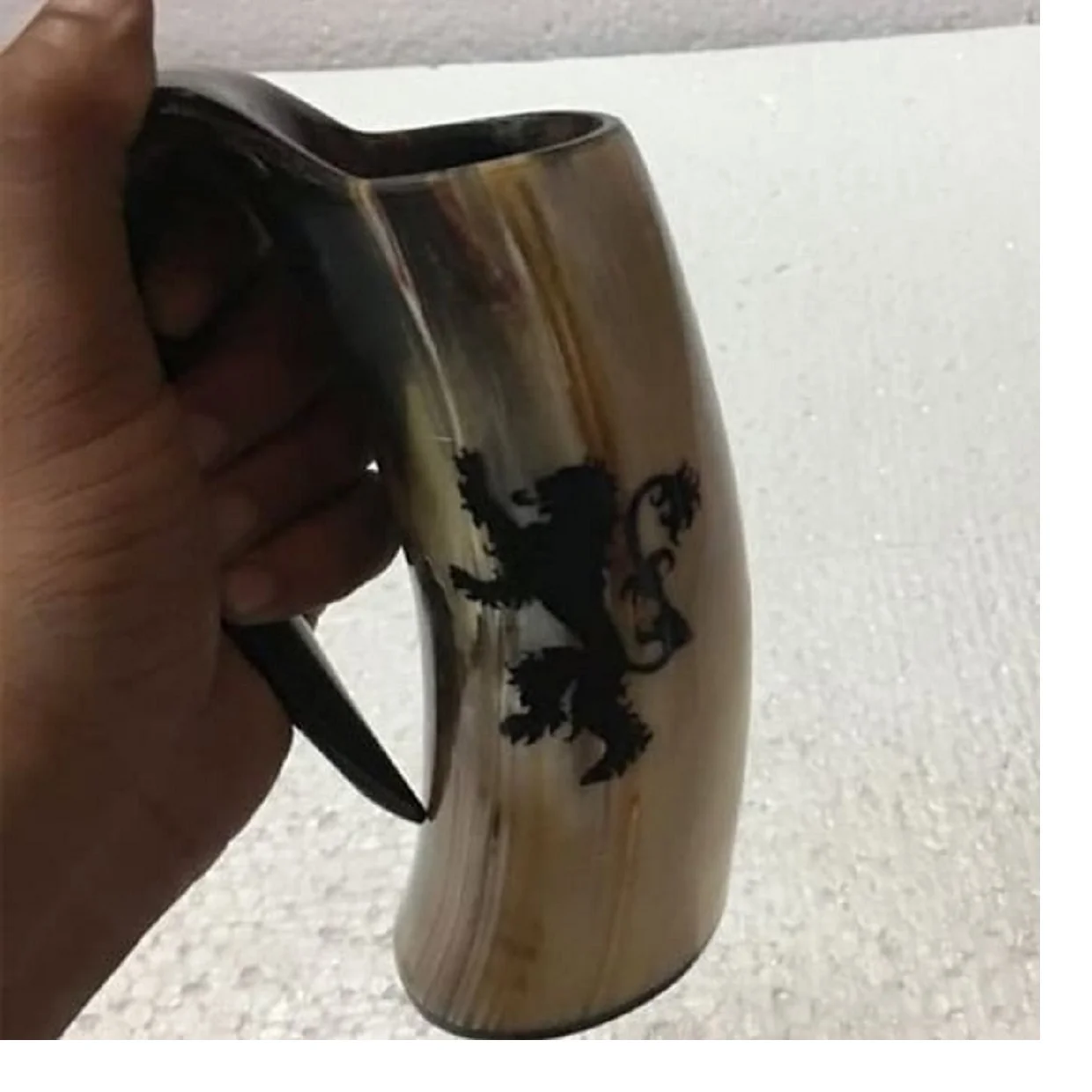 Buffalo Horn Drinking Glasses In Size 6 Inches Made From Natural