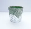 Indian Handmade new design glass mosaic candle jar candle votive