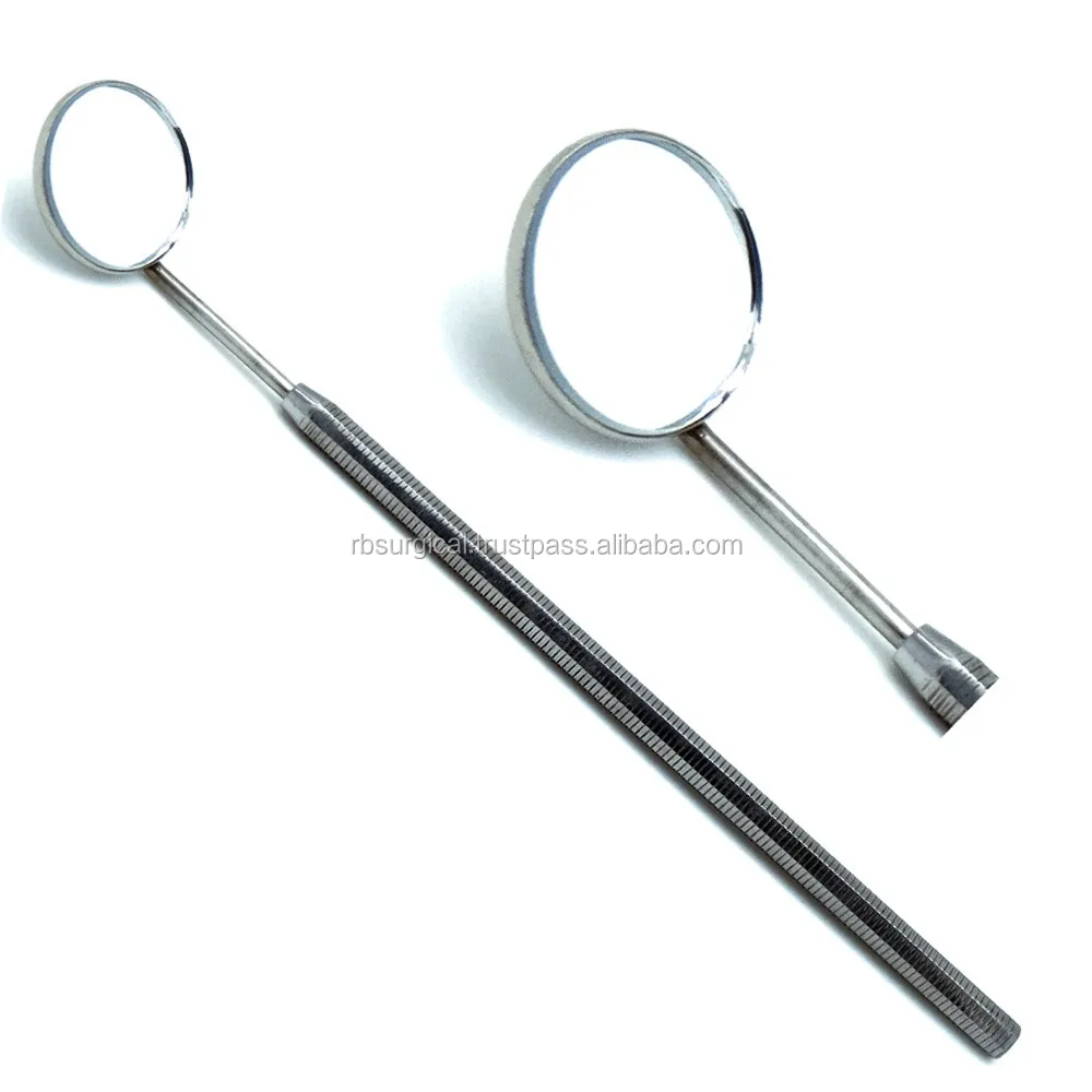 Dental Examination Mirror 5 Diagnostic Stainless Steel Octagon Premium