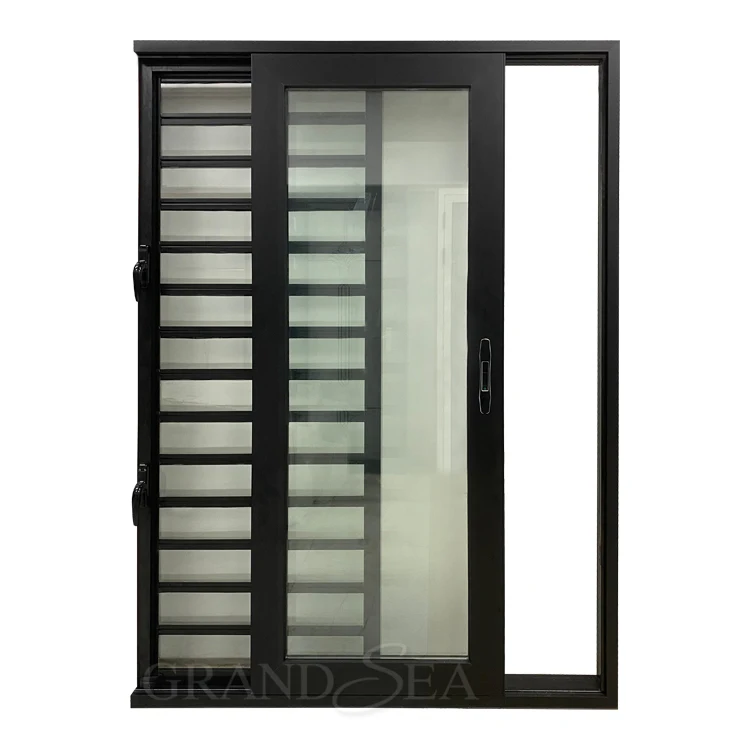 Nigeria Aluminium Sliding Doors With Jalousie Windows Online For