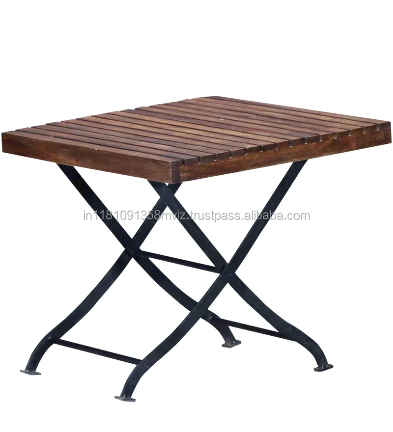 Unique Industrial Modern Outdoor Patio Furniture Made Of Solid Wood And Metal For Gardens Terrace And Restaurants Side End Table Buy Modern Style Indoor Furniture Custom Made Piece And Cheap Price Side End Table Handcrafted