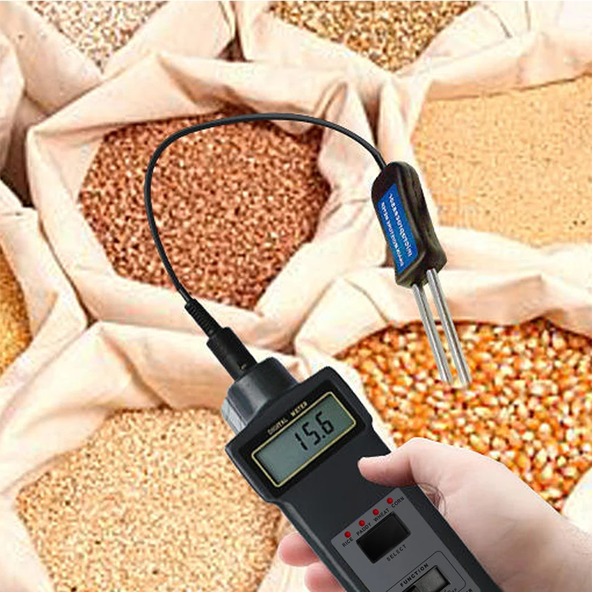 Portable Grain Moisture Meter Wheat Corn Beans Rice Oats Paddy tester DX-103G 