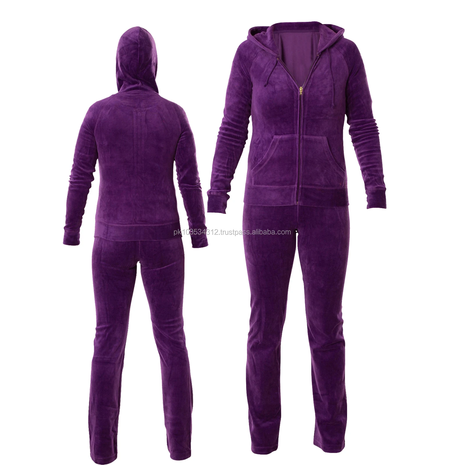 Velvet Tracksuits With Custom Style / Customized Unisex Track Suits