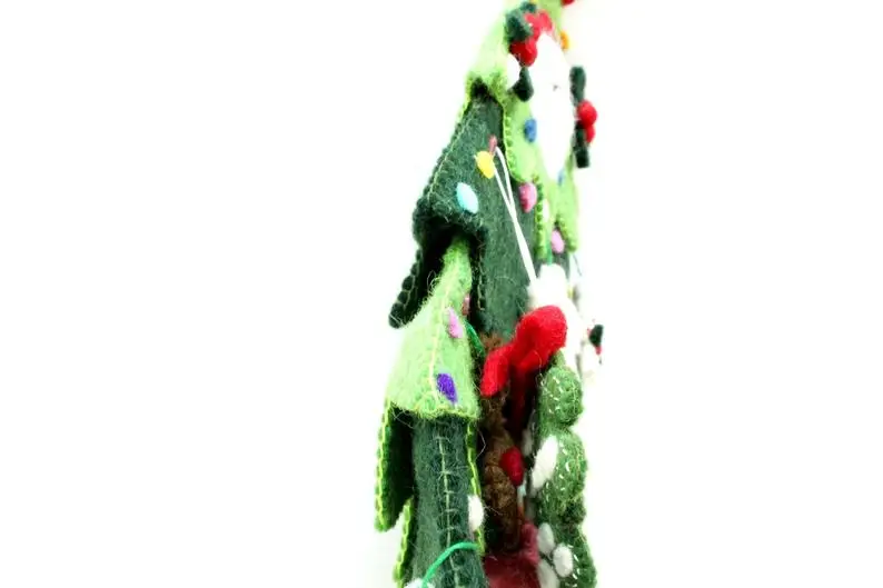 merry christmas tree. 42X33 cm christmas tree handmade tree-gift-ornaments-kids felted tree