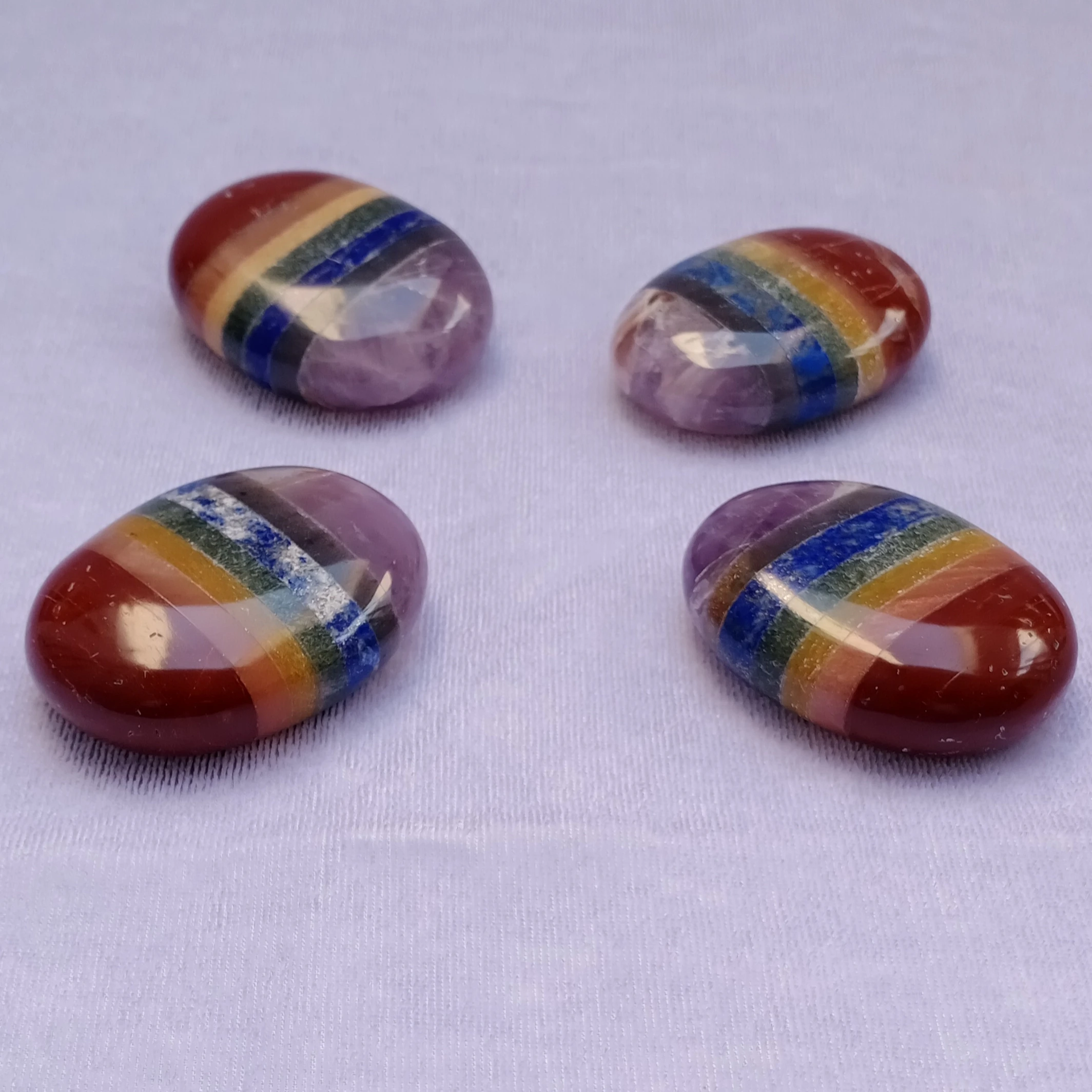 7 Chakra Palm Stone 7 Chakra Healing Stone 7 Chakra Gemstone Worry