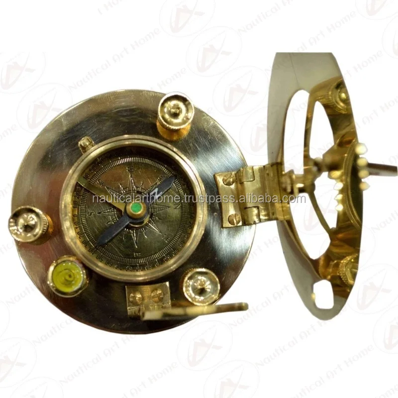 Sundial Compass With Wooden Box Vintage Nautical Collectible Compass With Box Buy Nautical