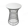 CT160-A Modern Absolutely White Coffee Table Popular Design Marble Round Table Tops Sale Make Gold Stainless Steel Coffee Table