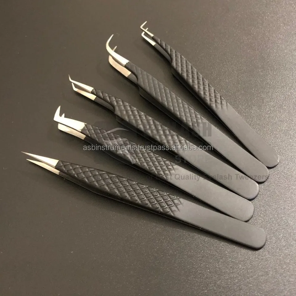 Black Plasma Lash Extension Tweezers With Custom Logo/each Asb Tweezer Is Hand Tested Buy