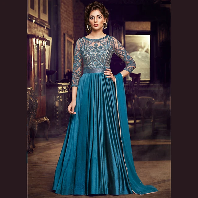 long gown salwar