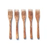 Eco friendly biodegradable coconut wooden forks for dinnerware tableware flatware from Vietnam