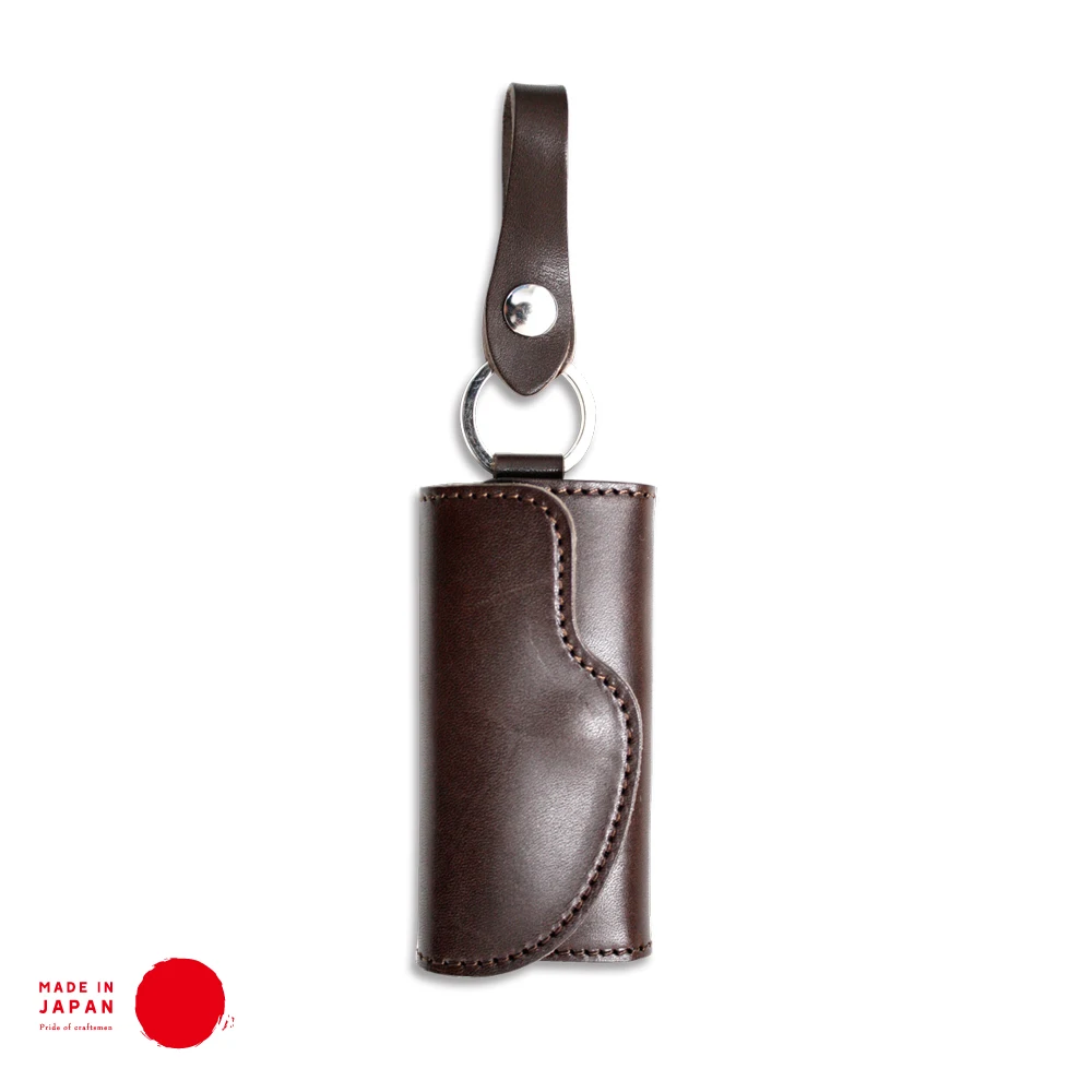
[ TOCHIGI LEATHER ] Trifold Key Holder - Made in Japan 