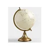 Metal Globe map of the world Golden and White