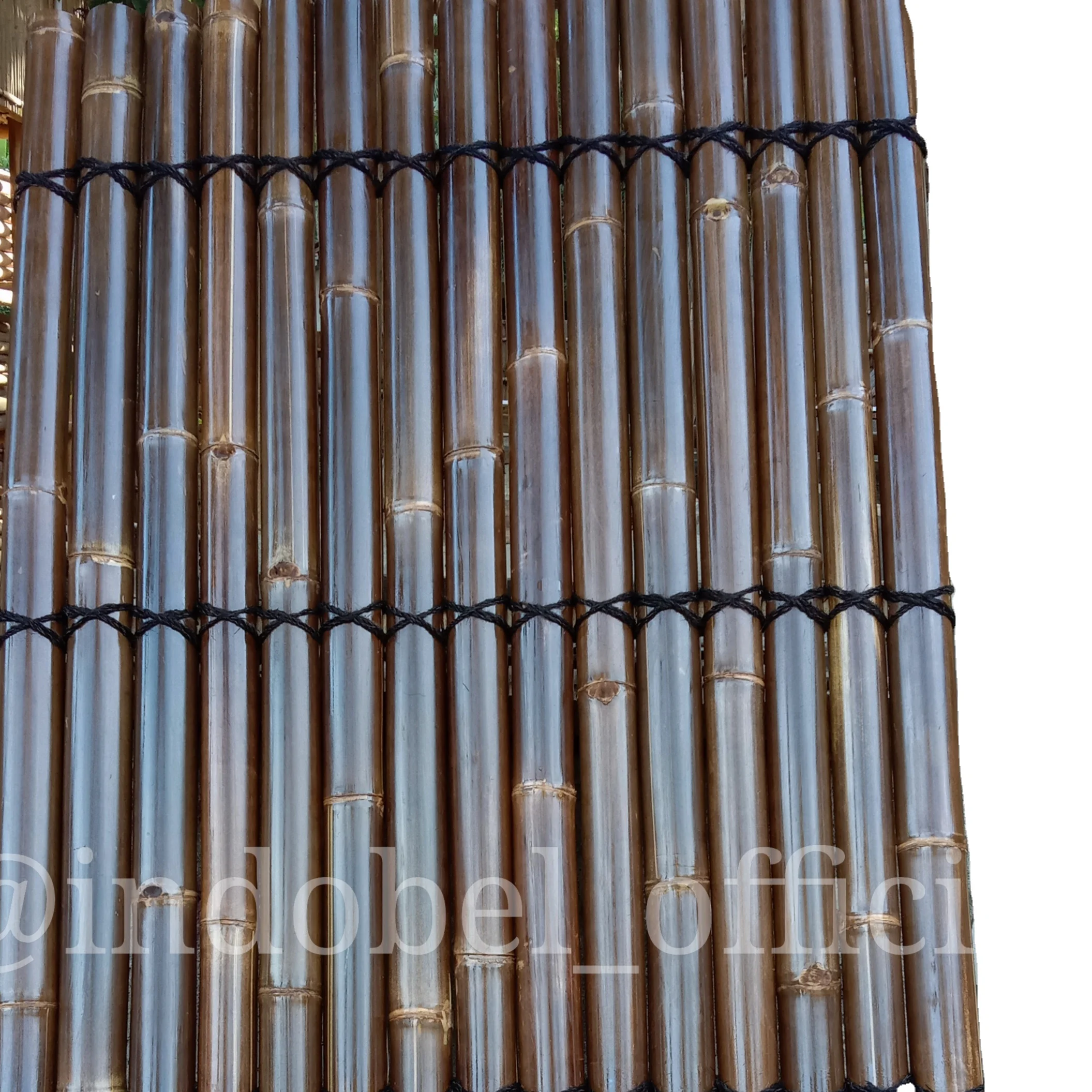 
High Quality Black Bamboo Half Bamboo Fence 