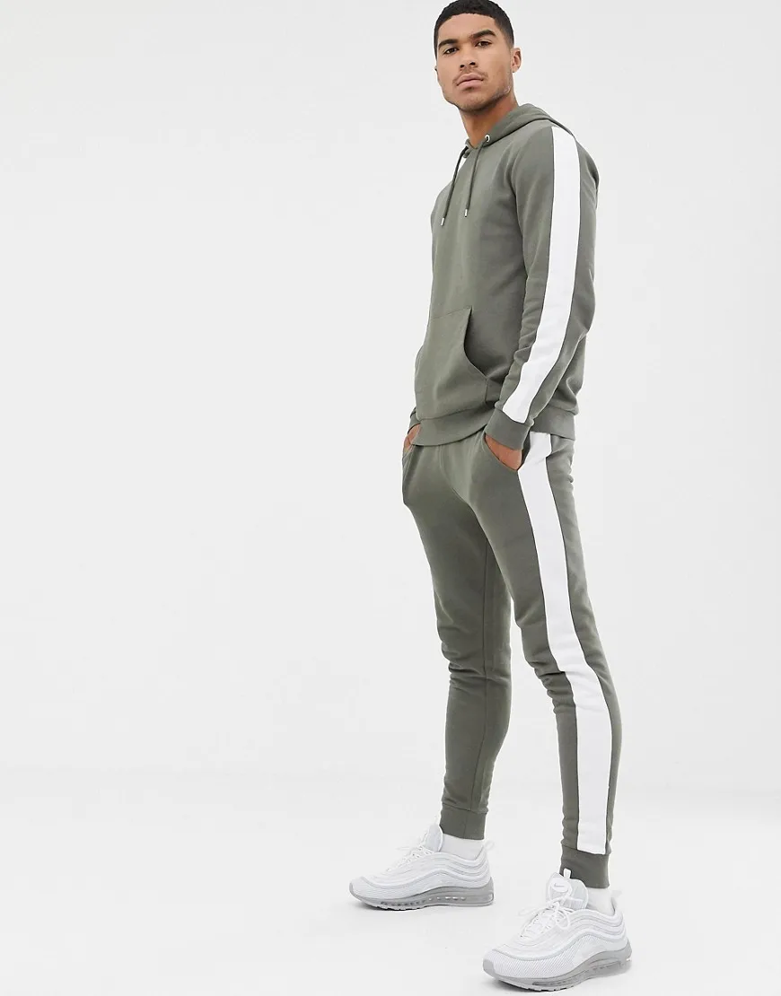 athletic apparel full zip up warm up track suit -jogging-top