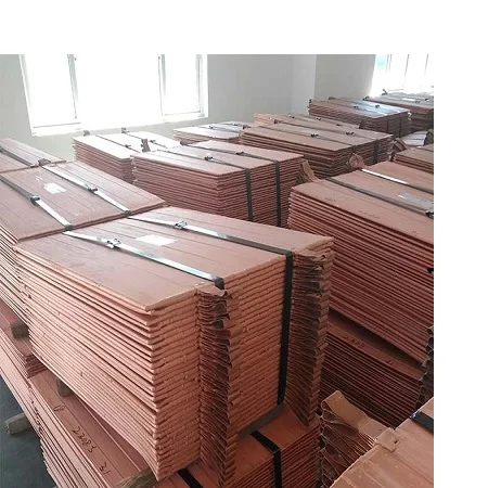 99% 纯度电解铜阴极.