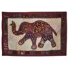 Attractive Indian Handmade Elephant Designer Cotton Wall Hanging , Patch & Embroidery Work Wall Tapestry ( Retailer)