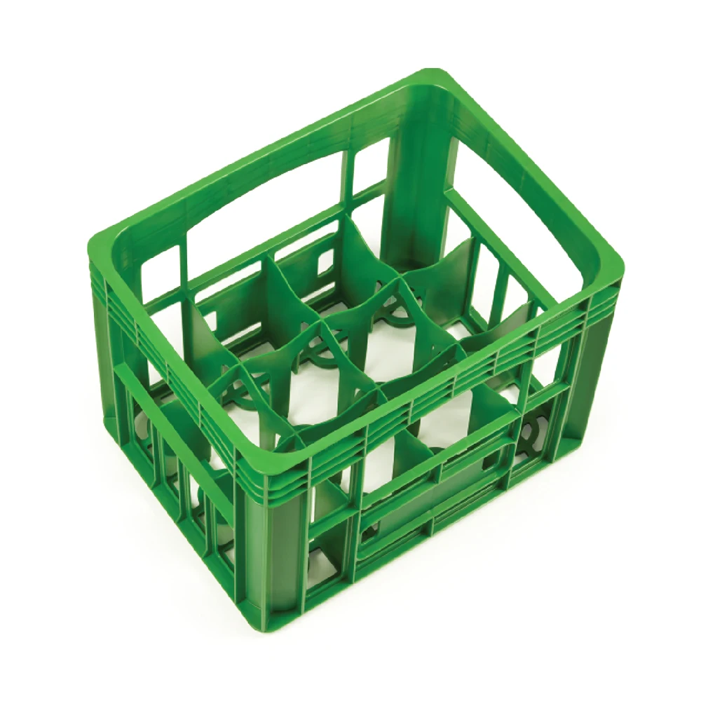 Plastic Milk Crate Drink Crate Wine Crate Divided Storage Box Beverage