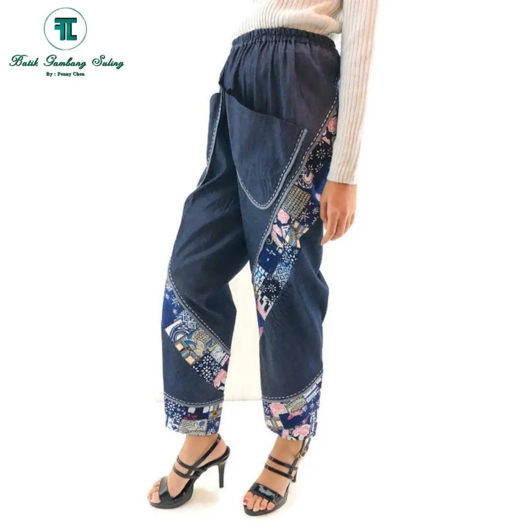 Delle Donne Fatti A Mano Rifiuti Zero Patch Di Lavoro Mozaic Indonesiano  Batik Pantaloni Pantaloni - Buy Women Cotton Pants,Women Casual Pants,Women  Ethnic Pants Product on Alibaba.com