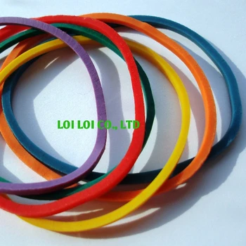 thick colored rubber bands