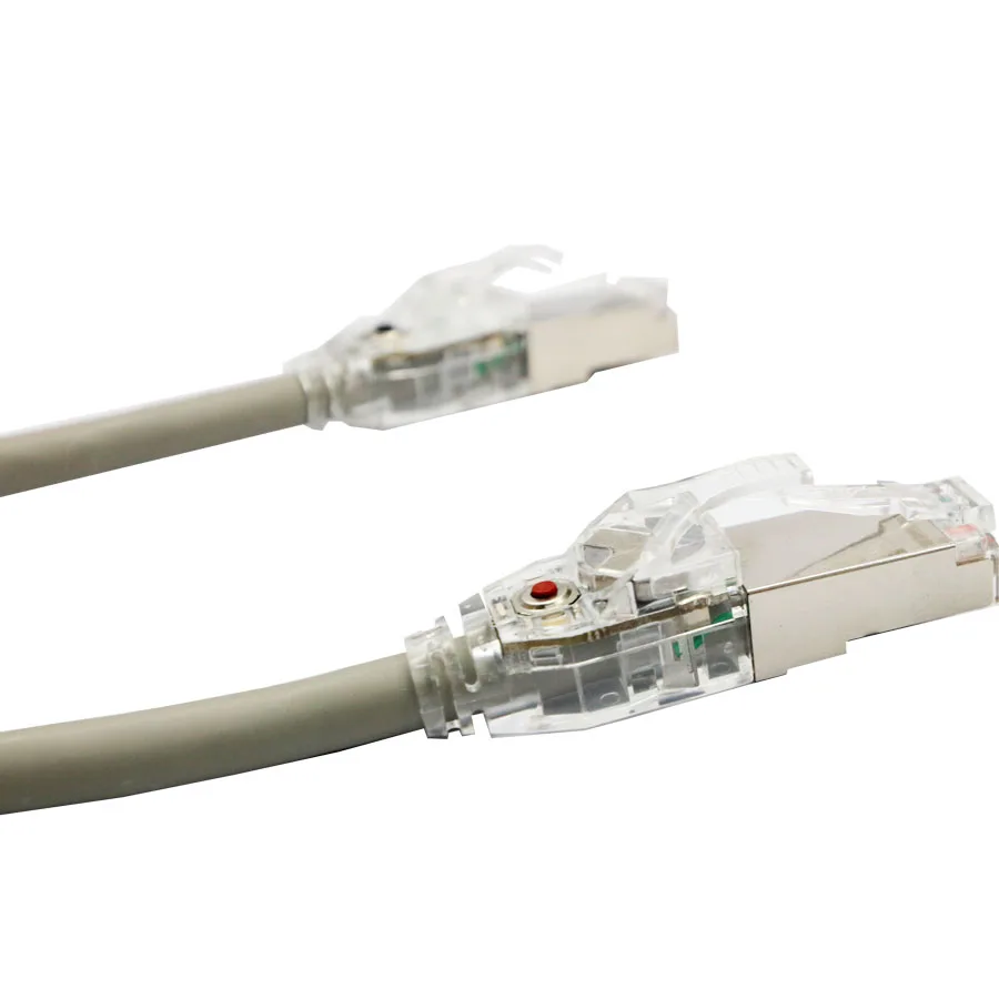 uftp cat 6a led light tracking patch cord cable