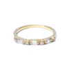 2019 handmade gold jewelry baguette & double cut diamond engagement ring for women