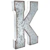 Big English Iron Galvanize alphabets K Letter