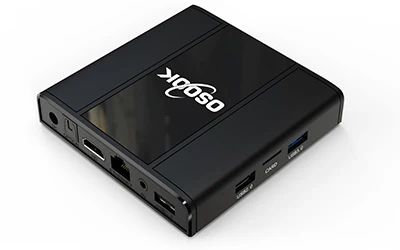 月的android 的 4k 电视盒 s905x3 s31 带 led 显示的 android 9.