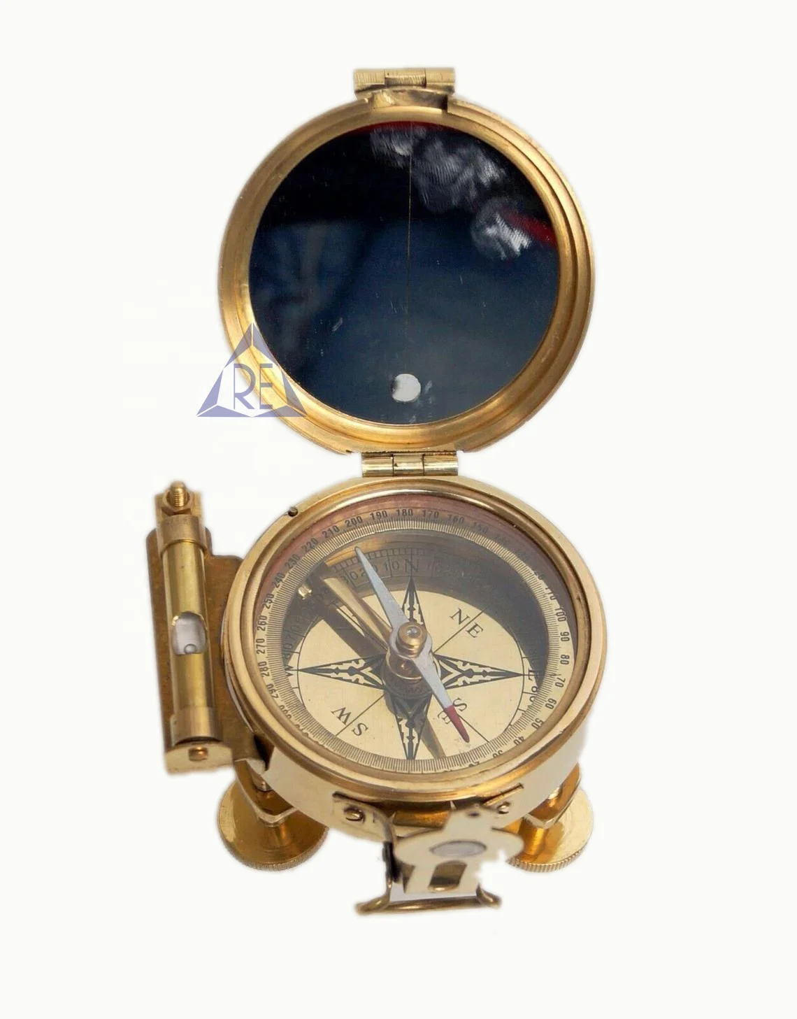 Antique Brass BRUNTON COMPASS Vintage Surveying Nautical Compass Gift 