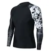 Wholesale Men cheap price OEM service round neck Swimming rush guard Drop shipping