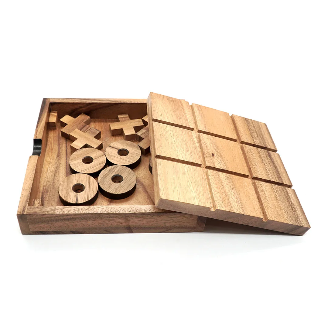 Bsiri TicTacToe Wooden Board Games Noughts and Crosses Family Brain Teaser Puzzl for sale online 