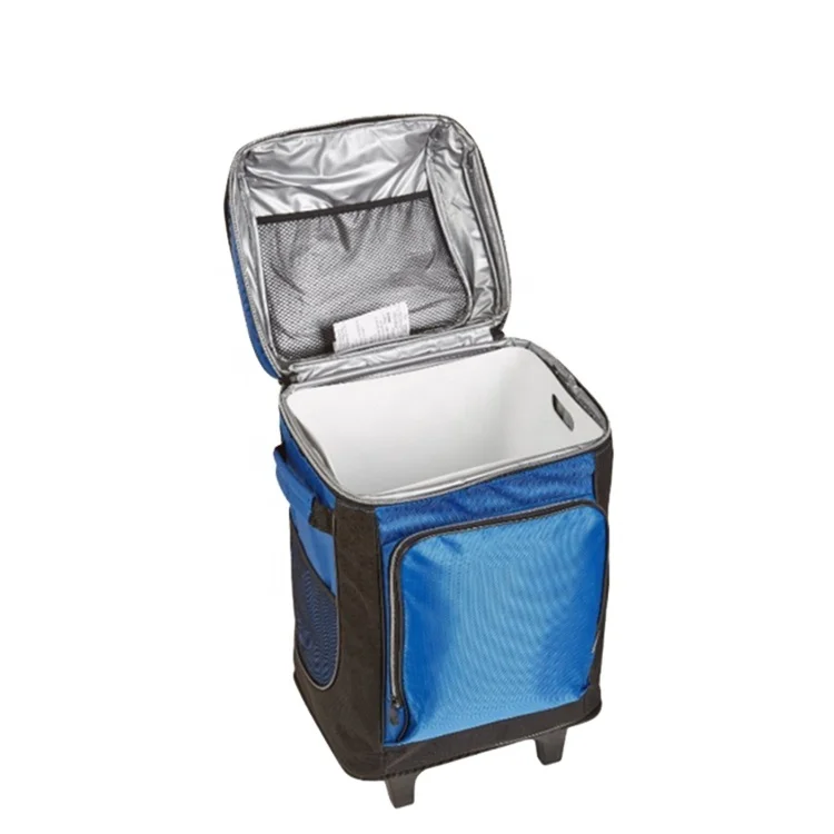 Blue Heavy Duty Polyester 42 Cans Outdoor Insulated Trolley Picnic