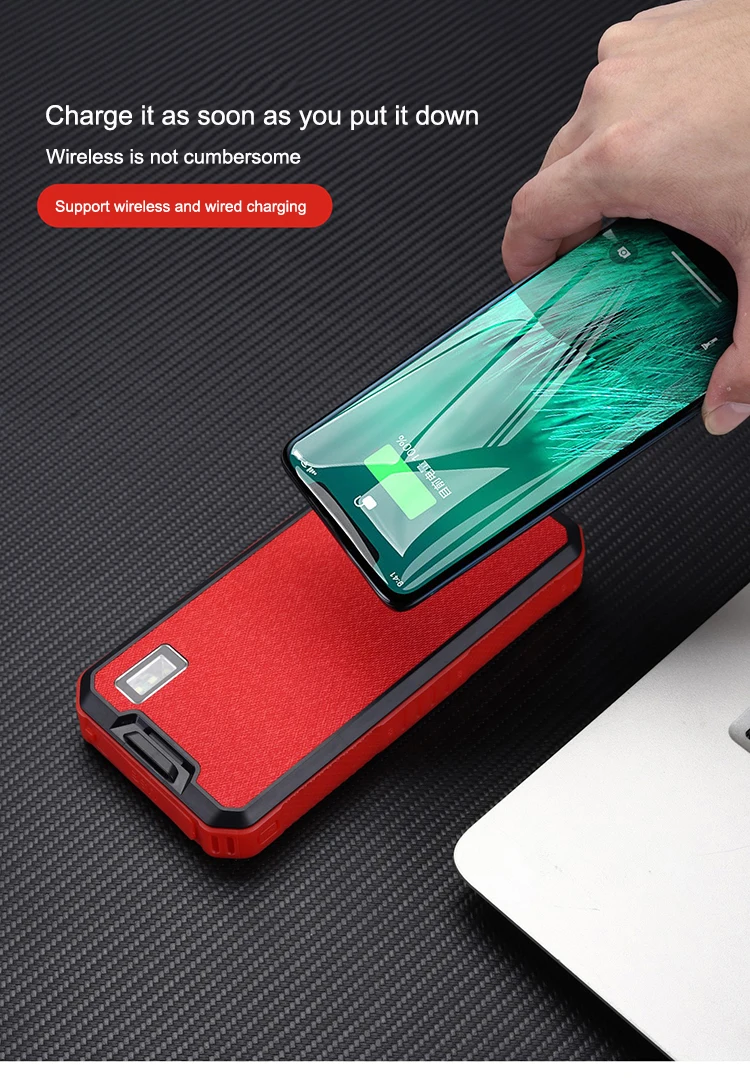 New 2 in 1 solar power 30000mah qi wireless charger power bank - ANKUX.COM
