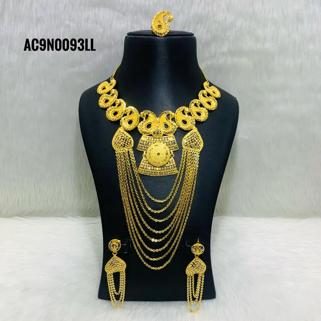 gold badam pendant