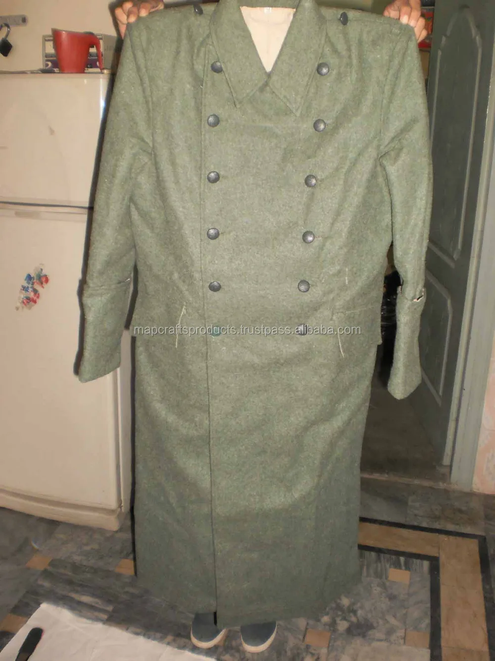 Reproduction Ww2 M36 Field Grey Wool Greatcoat Buy Reproduction Ww2 M36 Field Grey Wool 6837