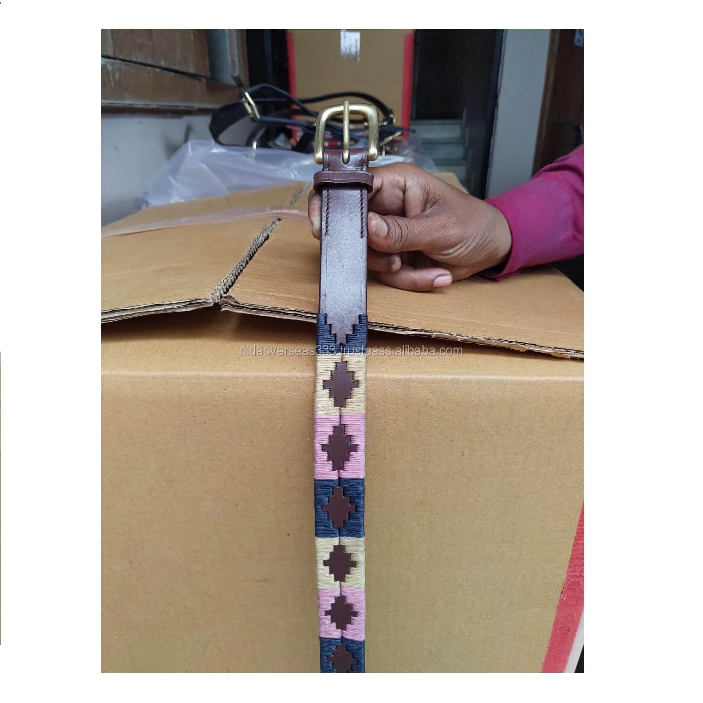 Leather Argentinian Polo Belt