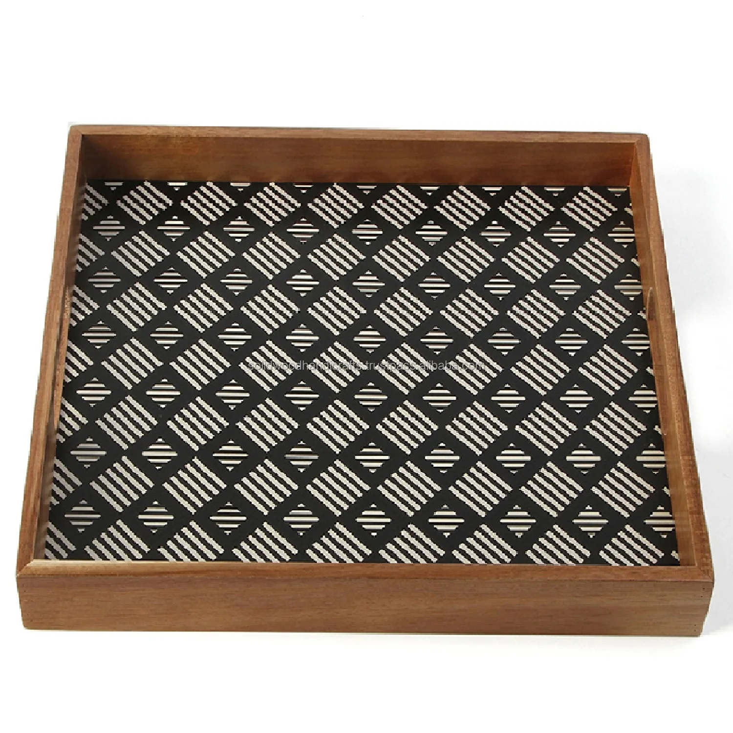 Wooden Tabletop Serving Tray Exclusive Design Item With Handmade Design